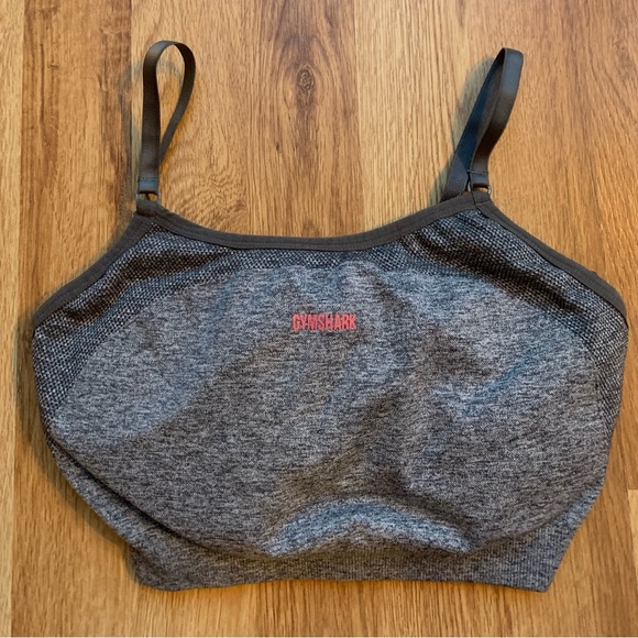 Gymshark Dusky Pink/Gray Flex Sports Bra & Leggings Set - Picture 6 of 9